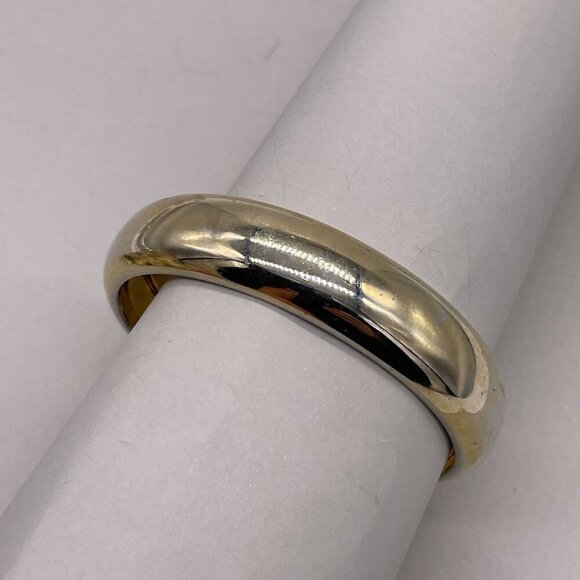 J. Crew Round Bangle Bracelet Gold Tone Granny-core Grandma-core Shiny - Picture 3 of 3